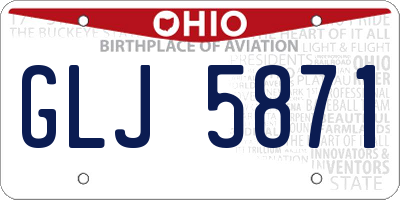 OH license plate GLJ5871