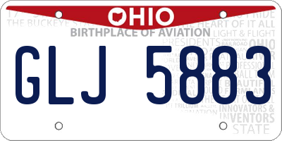 OH license plate GLJ5883