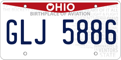 OH license plate GLJ5886