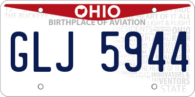 OH license plate GLJ5944