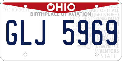 OH license plate GLJ5969