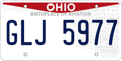 OH license plate GLJ5977