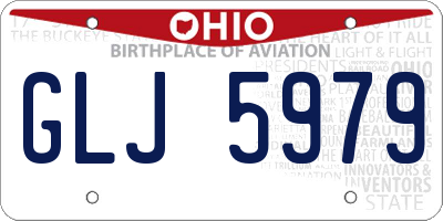 OH license plate GLJ5979
