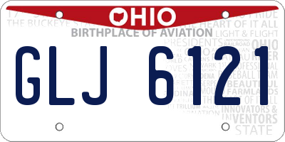 OH license plate GLJ6121