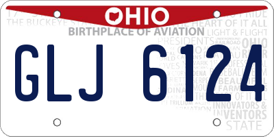 OH license plate GLJ6124