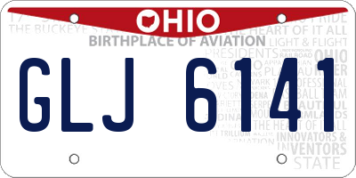 OH license plate GLJ6141