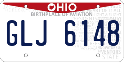 OH license plate GLJ6148