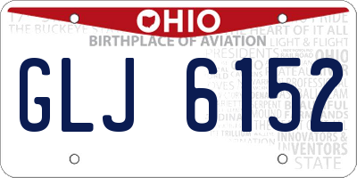 OH license plate GLJ6152
