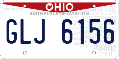 OH license plate GLJ6156