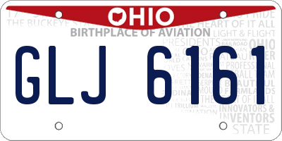 OH license plate GLJ6161