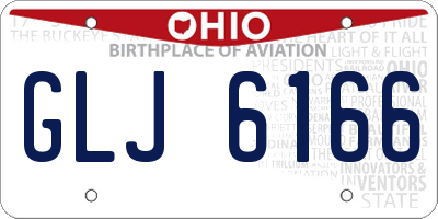 OH license plate GLJ6166