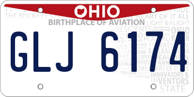 OH license plate GLJ6174