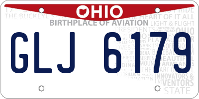 OH license plate GLJ6179
