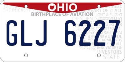 OH license plate GLJ6227