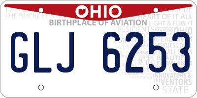 OH license plate GLJ6253