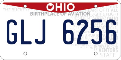 OH license plate GLJ6256