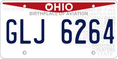 OH license plate GLJ6264