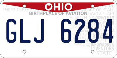OH license plate GLJ6284