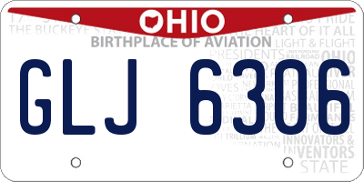 OH license plate GLJ6306