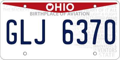 OH license plate GLJ6370