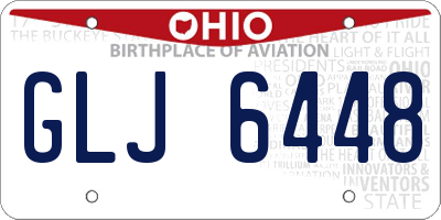 OH license plate GLJ6448