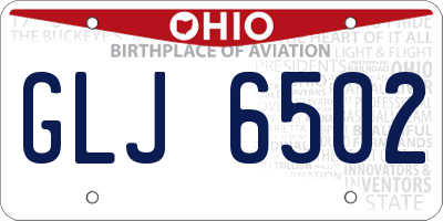 OH license plate GLJ6502