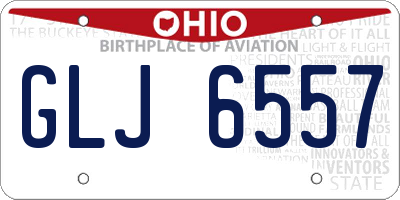 OH license plate GLJ6557