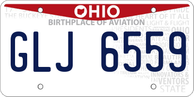 OH license plate GLJ6559