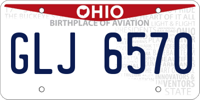 OH license plate GLJ6570