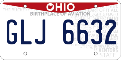 OH license plate GLJ6632