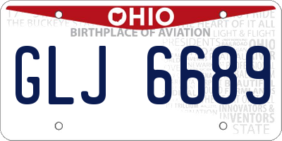 OH license plate GLJ6689