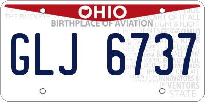 OH license plate GLJ6737