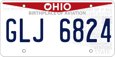 OH license plate GLJ6824