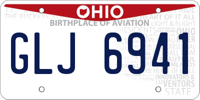 OH license plate GLJ6941
