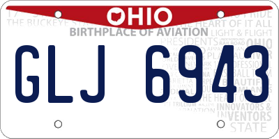 OH license plate GLJ6943