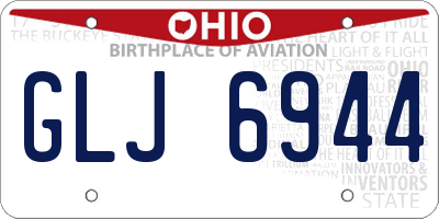 OH license plate GLJ6944