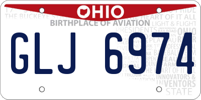 OH license plate GLJ6974