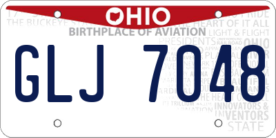 OH license plate GLJ7048