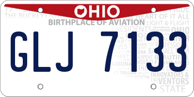 OH license plate GLJ7133