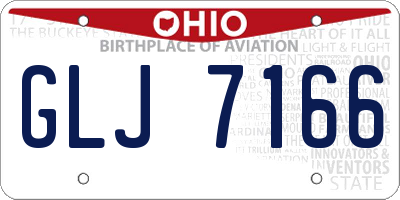 OH license plate GLJ7166