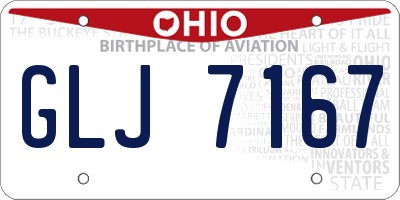 OH license plate GLJ7167