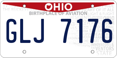 OH license plate GLJ7176
