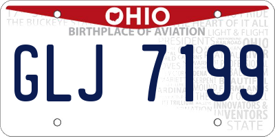 OH license plate GLJ7199