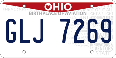 OH license plate GLJ7269