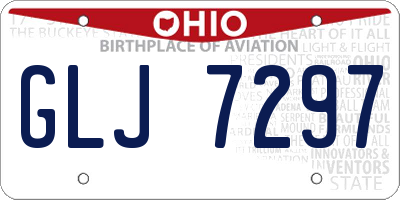 OH license plate GLJ7297