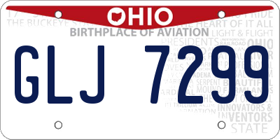OH license plate GLJ7299