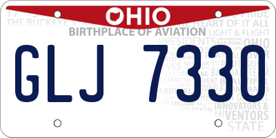OH license plate GLJ7330