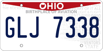 OH license plate GLJ7338
