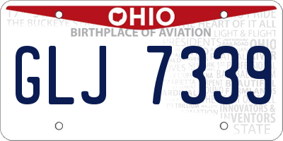 OH license plate GLJ7339