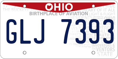 OH license plate GLJ7393